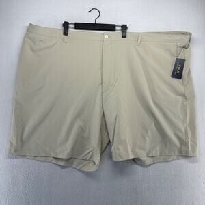 Ralph Lauren Shorts mens 56B 56 Big Beige Tan Tech Performance Golf Wicking NEW